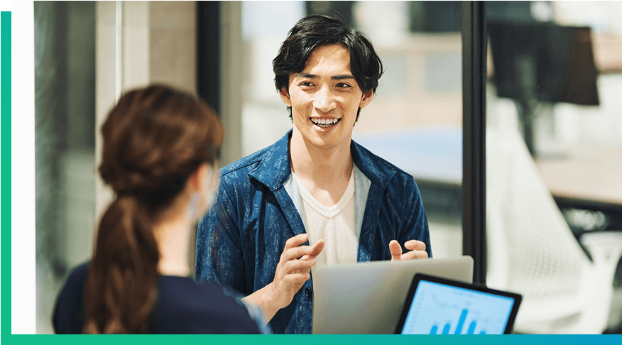 01 accomplishment 満足度☆4.8を獲得！※弊社利用者に実施したアンケートの累計