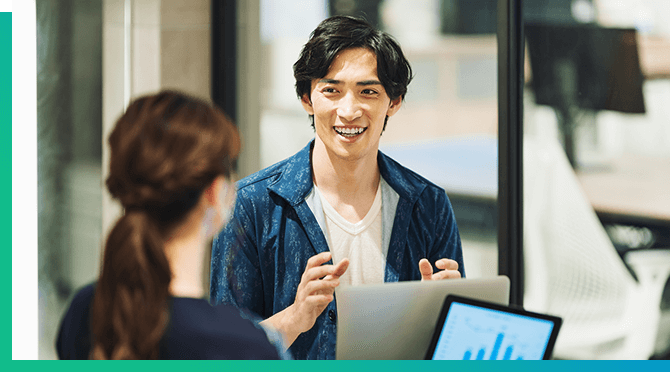 01 accomplishment 満足度☆4.8を獲得！※弊社利用者に実施したアンケートの累計